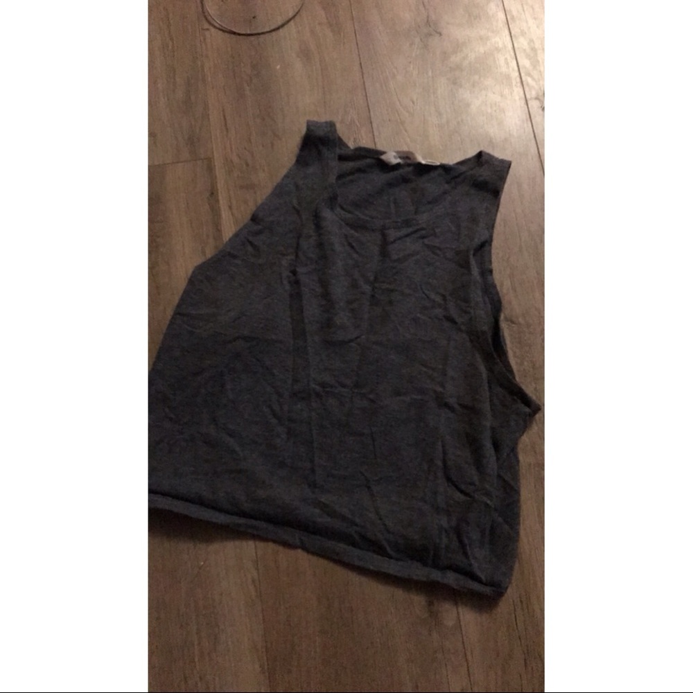 Dark grey tank top